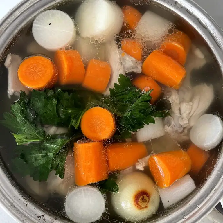 cooking chicken broth