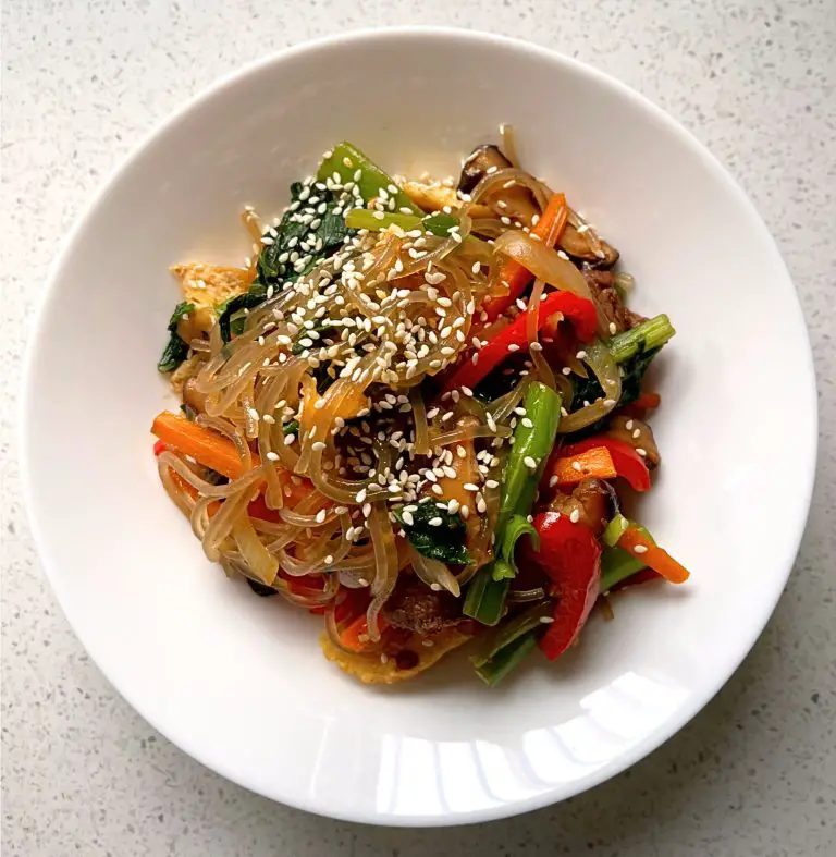 korean glass noodle stir fry