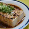 silky steamed tofu with chilli oil